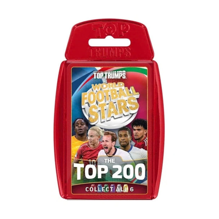 Top Trumps World Football Stars Top 200 Card Game - Chrome Red