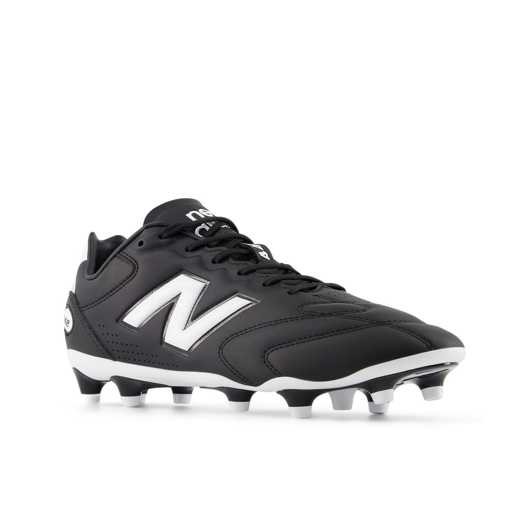 442 Pro Firm Ground Football Boot -  D Width - Black / White