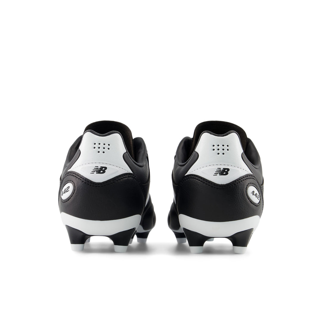 442 Pro Firm Ground Football Boot -  D Width - Black / White