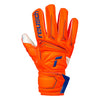 Reusch Attrakt Solid Finger Support Junior - Shocking Orange/Blue