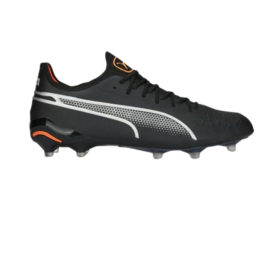Puma King Ultimate FG/AG - BLACK/SILVER/ULTRA ORANGE