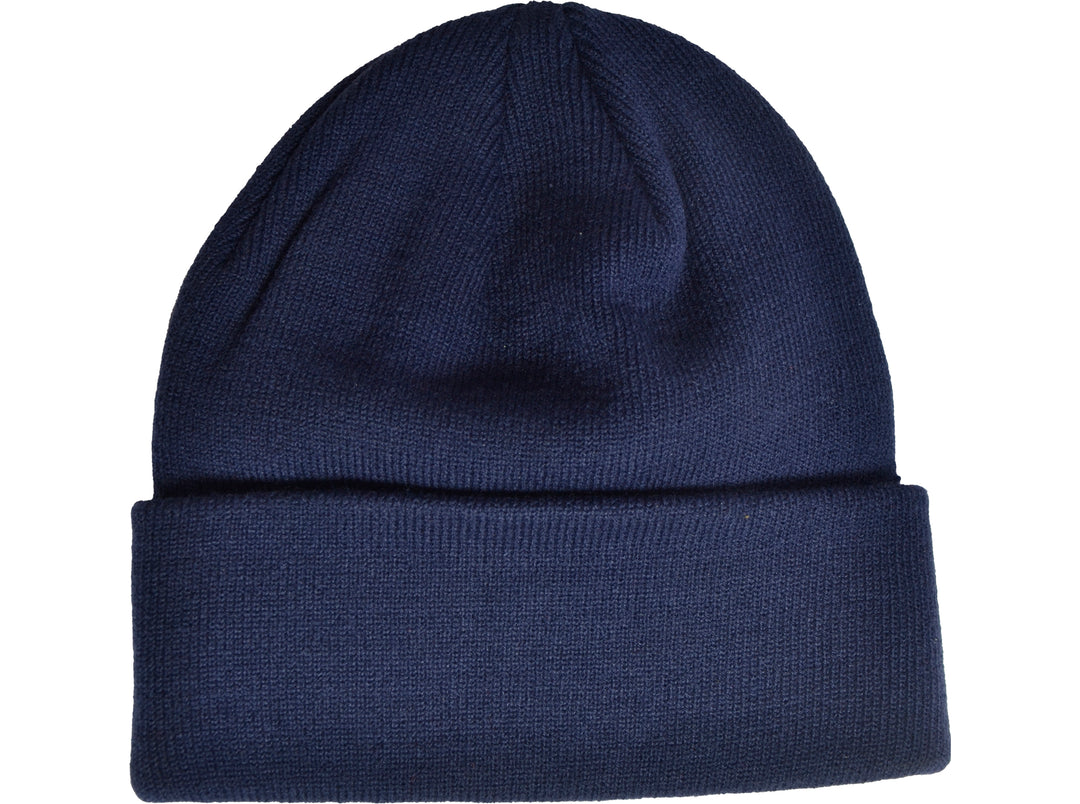 Arsenal Crest Turn Up Knitted Hat - Navy