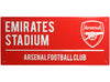 Arsenal Metal Street Sign - Red & White