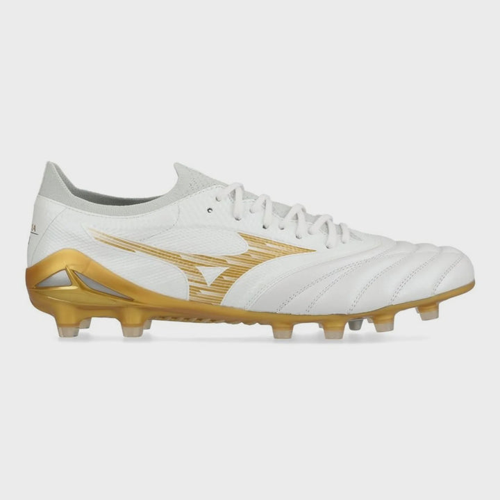 Mizuno Morelia Neo IV Beta Elite FG Bright Gold - White/Gold/Cool Gray