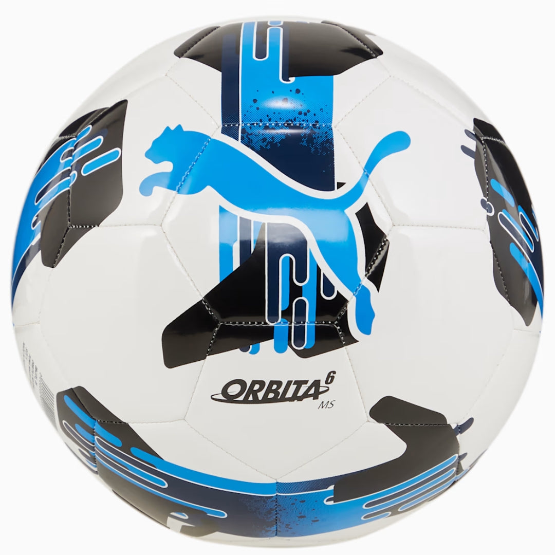 PUMA Football - Orbita 6 MS - WHITE / IGNITE BLUE