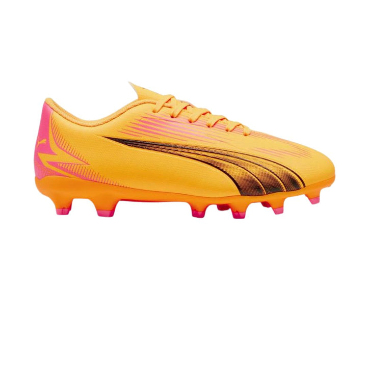 Puma Ultra Play FG/AG Junior Boots - SUN STREAM/PUMA BLACK/SUNSET GLOW