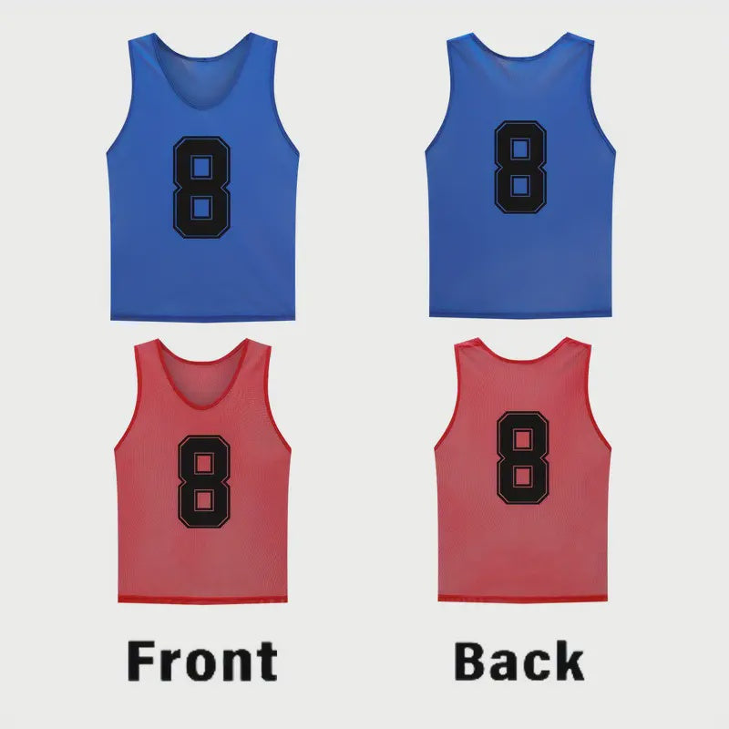Numbered Mesh Bibs 1-12 Adult