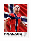 Haaland Norway Canvas Poster 42X30cm
