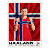 Haaland Norway Smile Canvas Poster 42X30cm