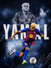 Yamal Barcelona Canvas Poster 42X30cm