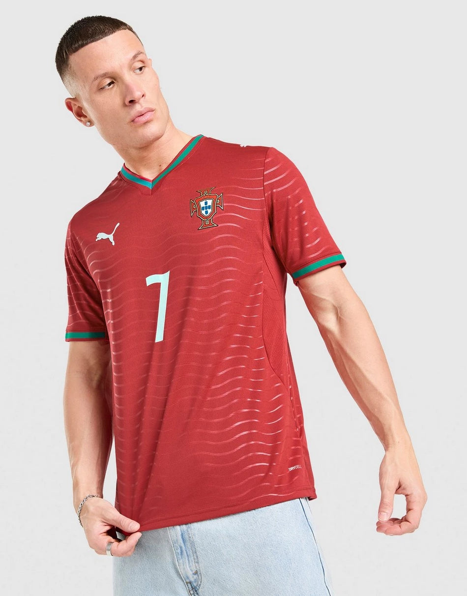 Ronaldo Portugal 2026 Home Jersey Replica  - Red/Green