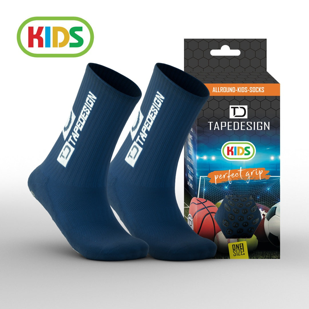 TapeDesign Kids Grip Socks - Navy