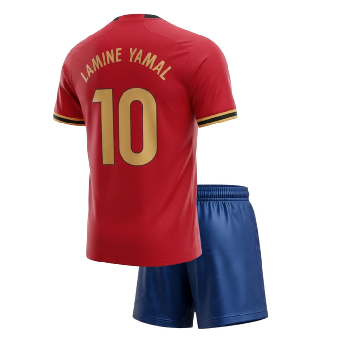 Lamine Yamal 10 Fan Training Set: Maroon/Gold