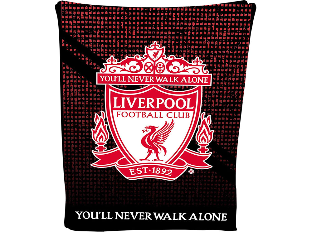 Liverpool Red Black Fleece Blanket