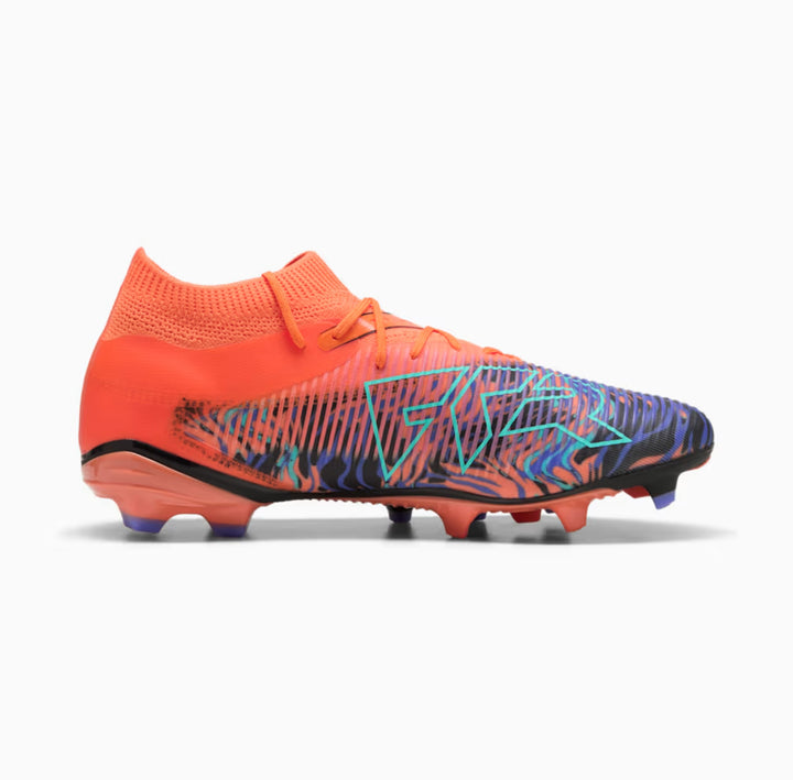 PUMA Future 8 Match Creativity NJR FG/AG - ORANGE POPPY/BLACK/AMYTHEST-ELECTRIC