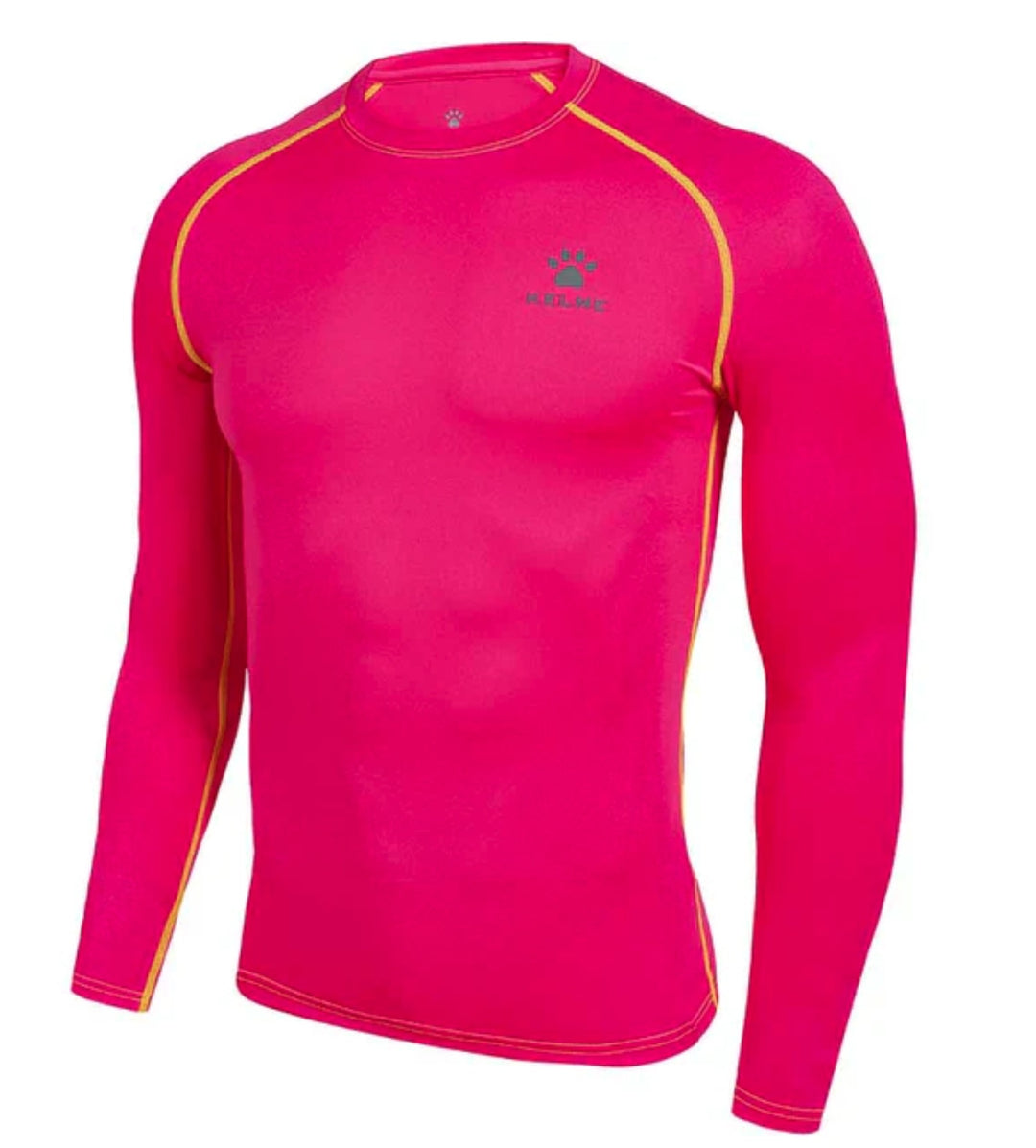 Kelme Long Sleeve Tight Base Layer - NEON PINK