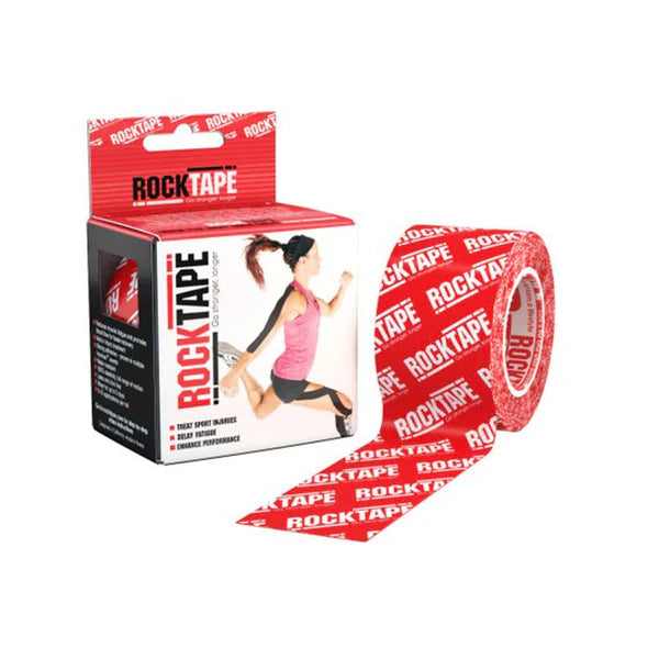 Rocktape 5cm x 5m Roll - RED LOGO
